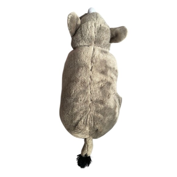 Wild Republic Baby Rhinoceros Plush 12" Gray Stuffed Animal Toy - Picture 2 of 5